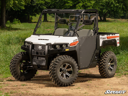 Bobcat UV34 Full Windshield - Scratch Resistant Polycarbonate - Clear