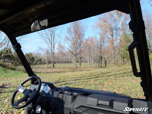 Polaris Ranger XP Kinetic Full Windshield - Scratch Resistant Polycarbonate - Clear