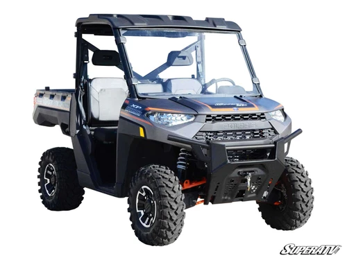Polaris Ranger XP 900 Full Windshield - Scratch Resistant Polycarbonate - Clear