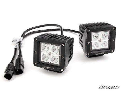 Gravely Rear-Facing LED Cube Lights - 3x3" Lights - 2 Pin Wiring Harness