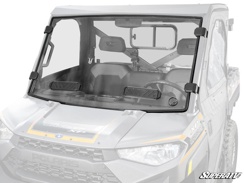 Polaris Ranger 1000 Vented Full Windshield - Scratch Resistant Polycarbonate - Clear