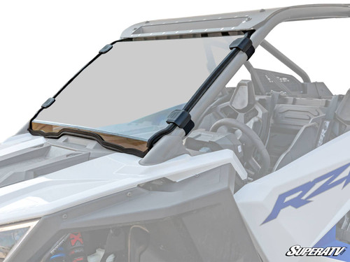 Polaris RZR Turbo R Scratch-Resistant Full Windshield - Scratch Resistant Polycarbonate - Clear