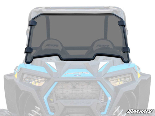 Polaris RZR XP Turbo Full Windshield - 2019-2021 - Scratch Resistant Polycarbonate - Dark Tint