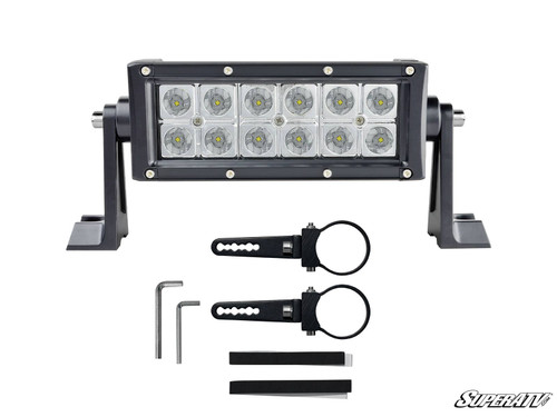 6" LED Combination Spot / Flood Light Bar - 2 inch Cage Mount