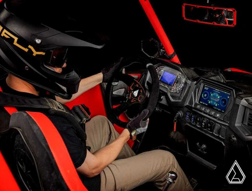 Assault Industries 350R Suede UTV Steering Wheel - Orange