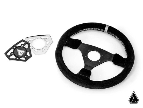 Assault Industries Universal Navigator Suede UTV Steering Wheel - Raw Material