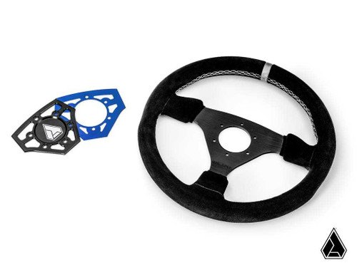 Assault Industries Universal Navigator Suede UTV Steering Wheel - Voodoo Blue
