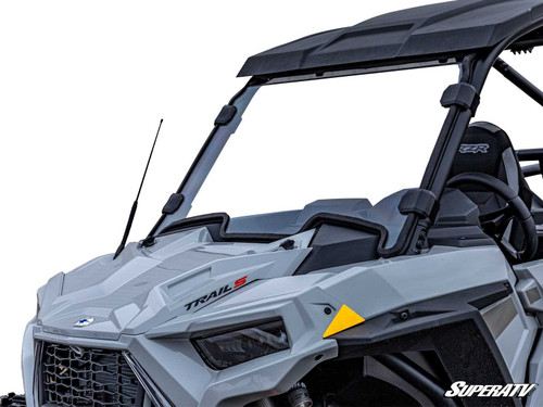 Polaris RZR Trail 900 Full Windshield - Scratch Resistant Polycarbonate - Clear