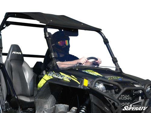 Polaris RZR Full Windshield - Scratch Resistant Polycarbonate - Clear