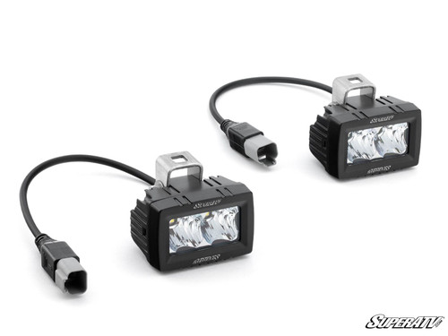 Gravely Rear-Facing LED Cube Lights - 3x1.5" Lights - 2 Pin Wiring Harness
