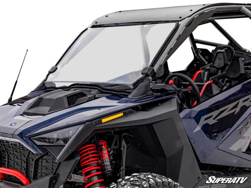 Polaris RZR Pro R Scratch-Resistant Full Windshield - 2022-2024 - Scratch Resistant Polycarbonate - Clear