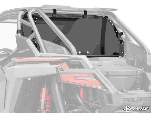Polaris RZR Turbo R Rear Windshield - 2 Seat - Standard Polycarbonate - Dark Tint