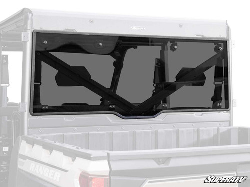 Polaris Ranger XP 1000 Rear Windshield - Standard Polycarbonate - Dark Tint