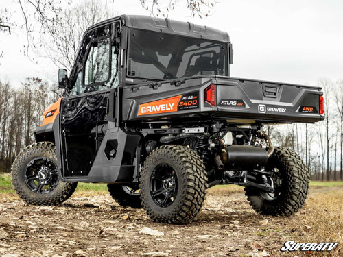 Gravely Atlas JSV Rear Windshield - Standard Polycarbonate - Dark Tint