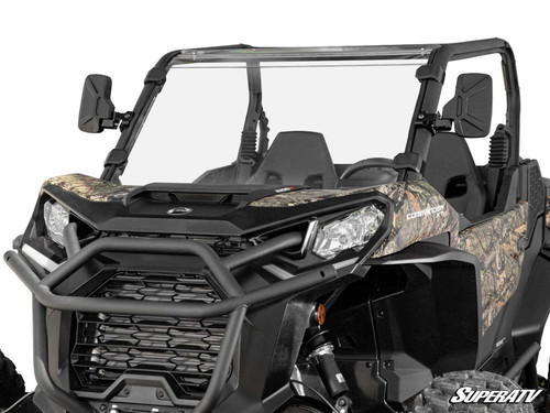 Can-Am Commander Full Windshield - 2021+ - Scratch Resistant Polycarbonate - Clear