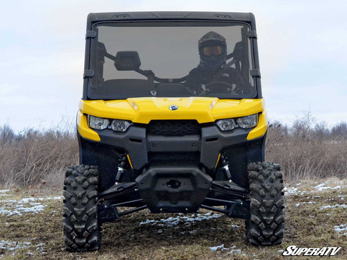 Can-Am Defender HD7 Full Windshield - Scratch Resistant Polycarbonate - Dark Tint
