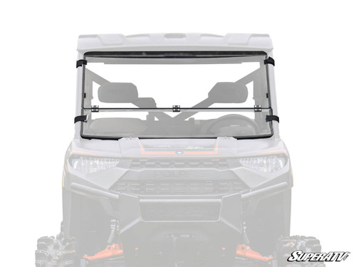 Polaris Ranger XP 1000 Flip Down Windshield - Standard Polycarbonate - Clear