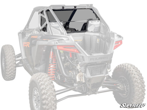Polaris RZR PRO XP Rear Windshield - 2 Seat with Rockford Fosgate Audio - 2025+ - Standard Polycarbonate - Light Tint -