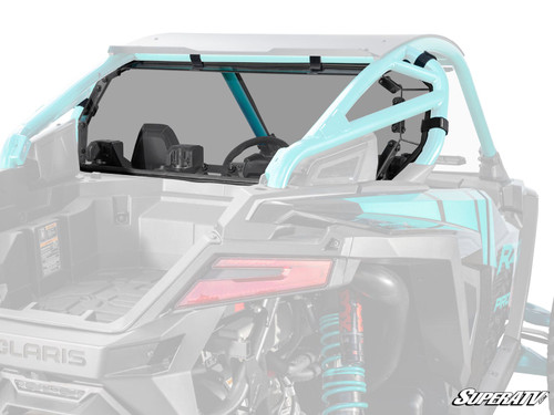 Polaris RZR Pro R Rear Windshield - 2 Seat without Rockford Fosgate Audio - 2025+ - Standard Polycarbonate - Light Tint -