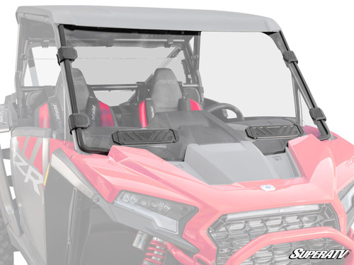 Polaris RZR XP S Vented Windshield - Scratch Resistant Polycarbonate - Clear