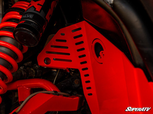 Polaris RZR Turbo S Inner Fender Guards - Red