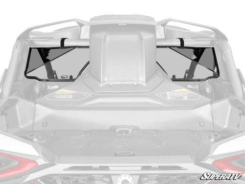 Can-Am Maverick R Rear Windshield - Scratch Resistant Polycarbonate - Light Tint