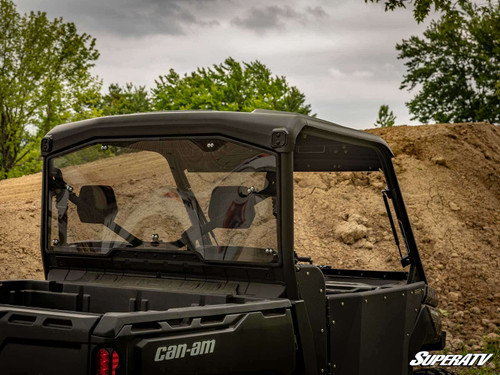 Can-Am Defender HD10 Rear Windshield - Scratch Resistant Polycarbonate - Light Tint