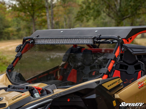 Can-Am Maverick X3 Full Windshield - No Factory Intrusion Bar - Scratch Resistant Polycarbonate - Dark Tint