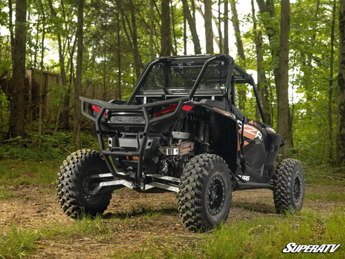 Polaris RZR XP 1000 Rear Windshield - 2014-2023 - Scratch Resistant Polycarbonate - Light Tint