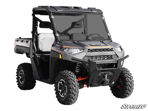 Polaris Ranger XP 900 Full Windshield - Scratch Resistant Polycarbonate - Dark Tint