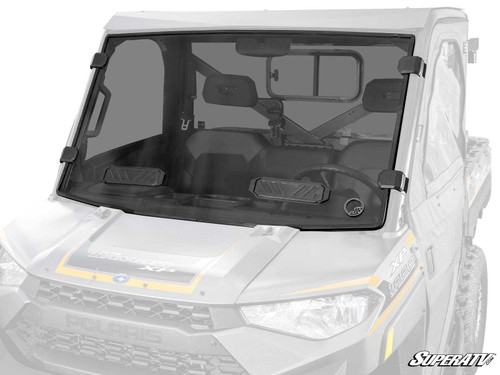 Polaris Ranger XP Kinetic Vented Full Windshield - Scratch Resistant Polycarbonate - Dark Tint