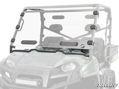 Polaris Ranger Full-Size 570 Vented Full Windshield - Scratch Resistant Polycarbonate - Clear