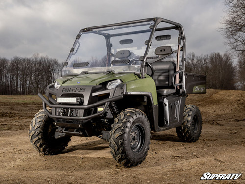 Polaris Ranger 900 Diesel Vented Full Windshield - Scratch Resistant Polycarbonate - Clear