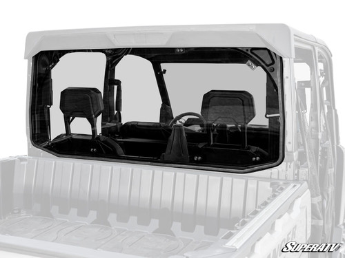 Polaris Ranger XD 1500 Rear Windshield - Scratch Resistant Polycarbonate - Light Tint