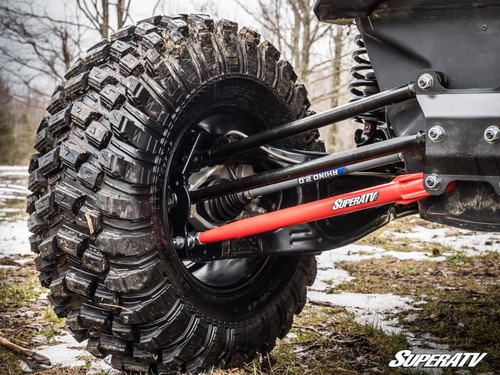 Can-Am Maverick X3 Tubed Radius Arms - Lower (2 rods) - 64 inch Wide - Red -