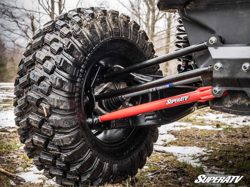 Can-Am Maverick X3 Tubed Radius Arms - Lower (2 rods) - 64 inch Wide - Red -