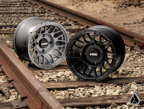 Assault Industries Hellfire Wheels with InnerLockΓäó Technology - Matte Titanium - 5/4.5 - 10 inch -
