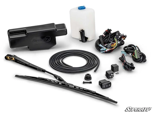 Electric UTV Windshield Wiper Kit for SuperATV MaxDrive Power Flip Glass Windshields - FGWS-P-RAN1K