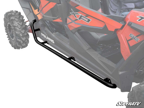 Polaris RZR 4 900 Rock Sliding Nerf Bars - Wrinkle Black