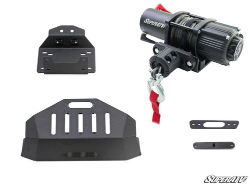 Polaris RZR XP Turbo S Winch Mount - With Stock Bumper - 3500 lb.