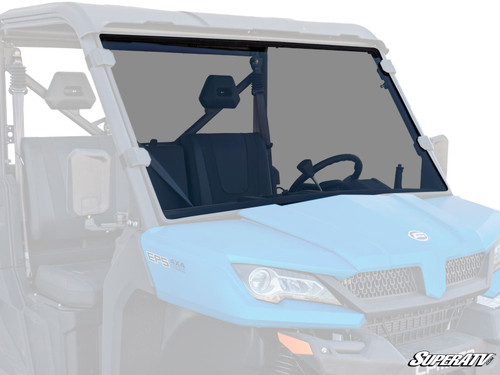 CFMOTO UForce 1000 Scratch Resistant Full Windshield - Scratch Resistant Polycarbonate - Dark Tint