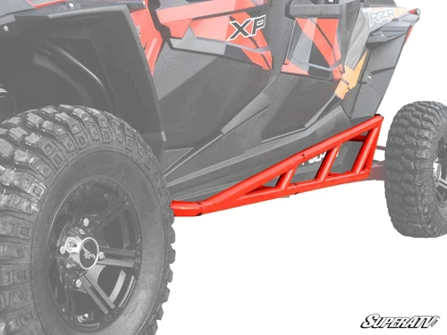 Polaris RZR XP 4 Turbo Nerf Bars - Red