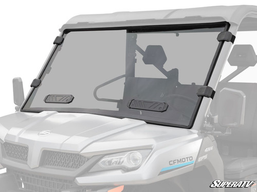 CFMOTO UForce 1000 Vented Full Windshield - Scratch Resistant Polycarbonate - Dark Tint