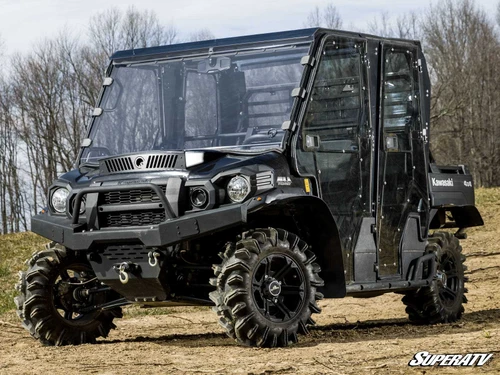 Kawasaki Mule Pro Scratch-Resistant Full Windshield -