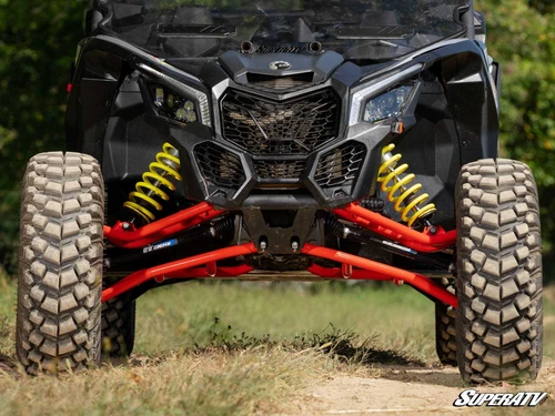 Can-Am Maverick X3 High-Clearance A-Arms - 64 inch Wide - Without Ball Joints - Can-Am Red -