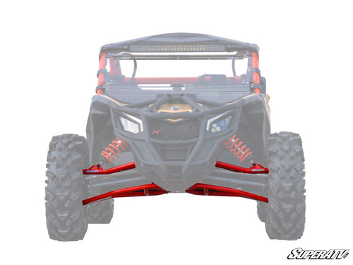 Can-Am Maverick X3 High-Clearance A-Arms - 72 inch Wide - Without Ball Joints - Can-Am Red -