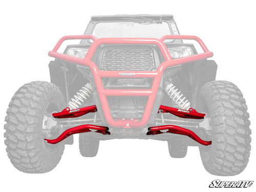 Polaris RZR 4 900 1.5" Forward Offset A-Arms - 2017-2018 - Without Ball Joints - Red -