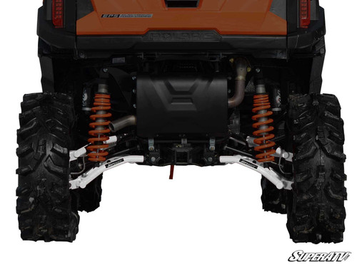 Polaris RZR S 900 High Clearance 1.5" Rear Offset A-Arms - White Aluminum