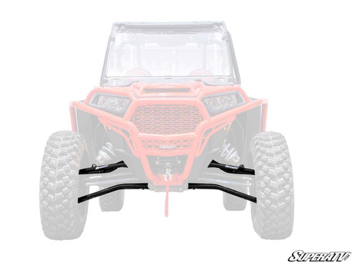 Polaris RZR XP Turbo High-Clearance A-Arms - Non-Adjustable - Both Sides Black