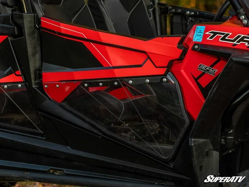 Polaris RZR S4 1000 Clear Lower Doors - 4 Door - Add Plastic Side Panels